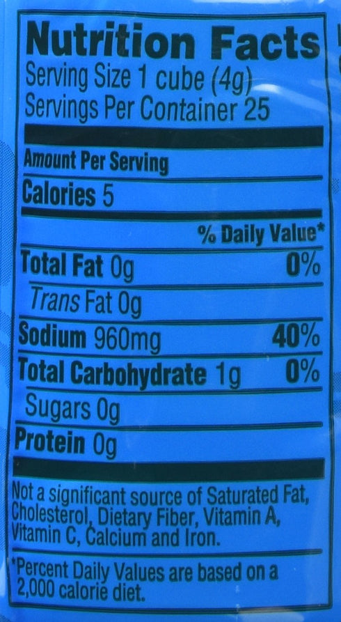 Herb-ox 3.33oz (25 Vegetable Bouillon Cubes cubes)