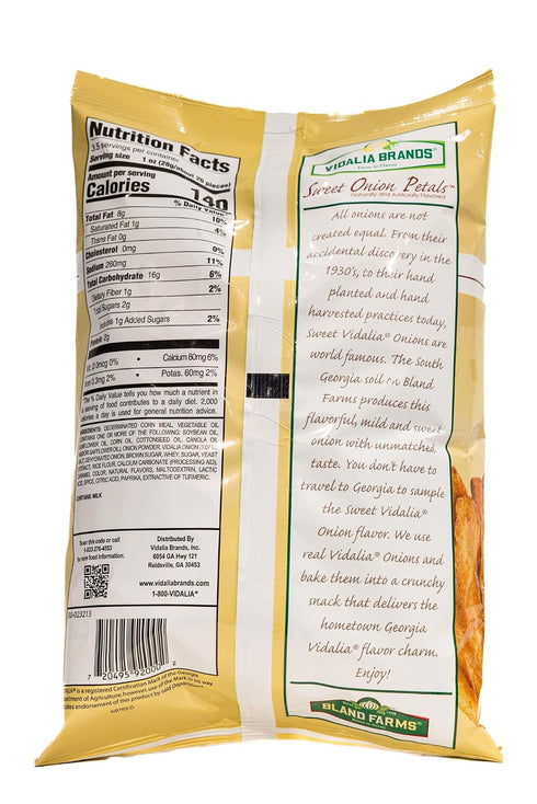 3.5 oz (1 Pack, Vidalia Brands Sweet Onion Petals, Baked Crunchy Gluten-Free Kosher Snack Made with Real Vidalia