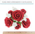 1 Count, Global Sugar Art Garden Rose Sugar Cake Flowers Topper Bouquet, Red with White Filler Flowers, by Chef Alan