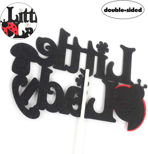 Little Lady Ladybug Theme Cake Topper - Birthday, Garden Theme Baby Shower Gender Reveal Party Decoration