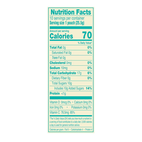 0.9 oz, 10 count AriZona Iced Tea Fruit Snacks, Mixed Fruit - Box