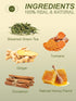 100 Count, TeeLux Ginger Turmeric Green Tea Bags, Smooth Steamed Green Tea with Spicy Ginger, Earthy Turmeric & Sweet