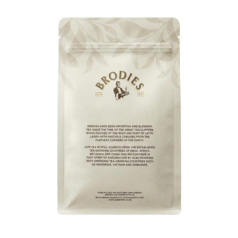 7 (Pack 1) Brodies Tea, Scottish Breakfast Tea, Loose Leaf Black Tea Imported from Scotland, Ounce
