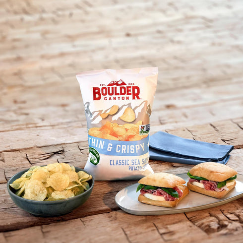 6 OZ Boulder Canyon Thin & Crispy Classic Sea Salt Potato Chips