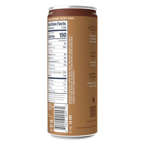 11 oz (Pack 12) La Colombe Coffee, S'mores Latte, Cold Brew Draft Latte, fl Cans