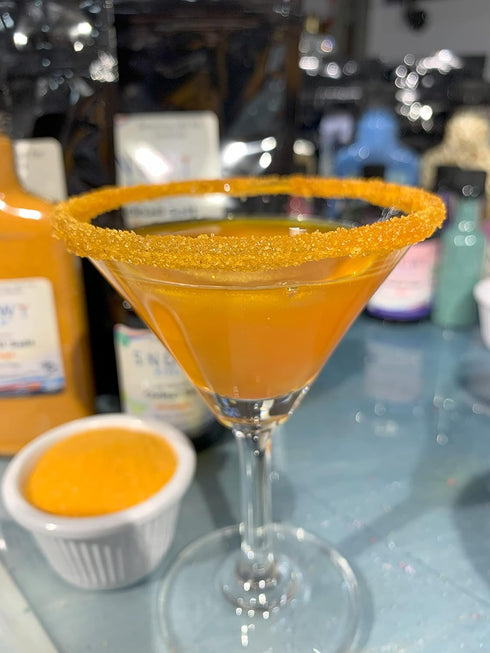 Rimmer, Rimmer, Rimming (3oz Snowy River Orange Cocktail Salt - Naturally Colored Margarita Salt, Margarita Beverage