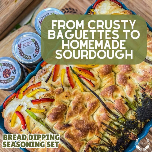 Pack GLP-1 Bread Dipping Seasonings Collection | Artisanal Spice Blends Six | Non GMO, All Natural | No MSG, Gluten