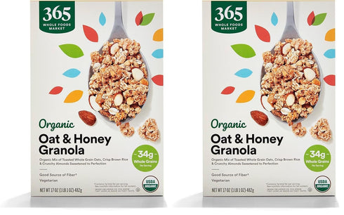 365 by Whole Foods Market, Organic Oat & Honey Granola, 17 Ounce