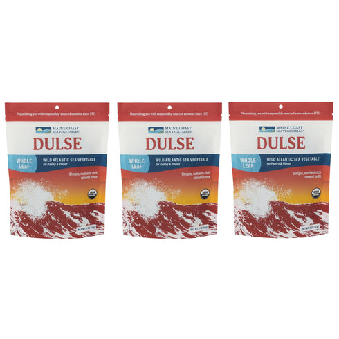 Maine Coast Sea Vegetables Organic Dulse Whole Leaf Bag, Nutritious Food &