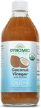 Dynamic Health Coconut Vinegar with Mother - USDA Organic Fermented Coconut Vinegar,