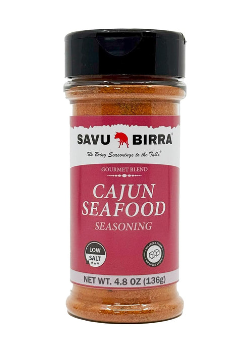Savu Birra Cajun Seafood Rub (4.8 Ounce Bottle)