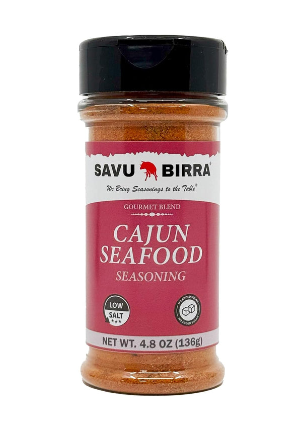 Savu Birra Cajun Seafood Rub (4.8 Ounce Bottle)