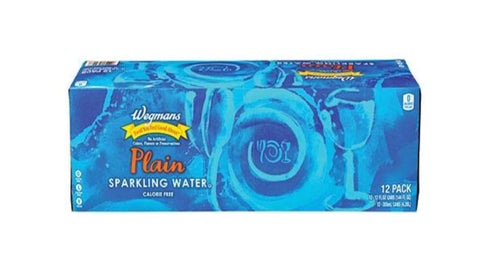 Wegmans Sparkling Water Plain (12 cans pack) | 0 calories | 0 sugar