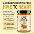 DOSE OF NATURE Pack Immunity 50 Raw Honey with Bee Bread | Small Batch, Unfiltered Superfood Honey for Energy & Stamina