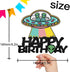 ET Happy Birthday Cake Topper Decorations with UFO, Alien Theme Picks for Kids Party Decor