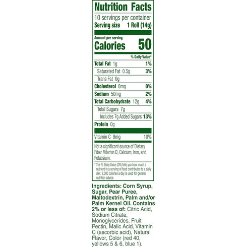 Fruit Roll-Ups Pack, 10 (Pack 10) Fruit Flavored Snacks, Variety Pouches, ct