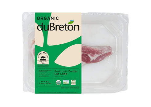 DUBRETON Organic Bone-in Pork Loin Chops, 7.5 OZ