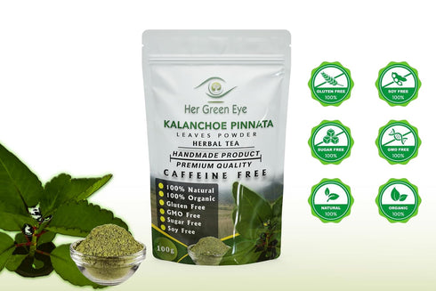 Generic 100g 100% Kalanchoe Pinnata Leaves Powder - Pure, Organic Dried Leaf Powder for Culinary and Natural Use