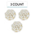 3 Inches, 3 Count Global Sugar Art Rebecca Rose Sugar Cake Flowers, White by Chef Alan Tetreault