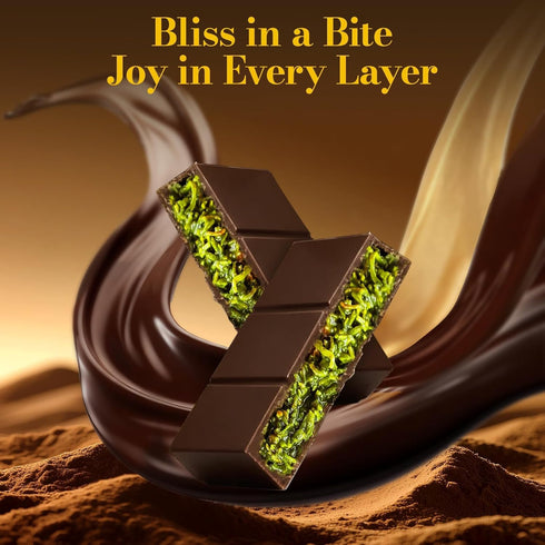 Zorentique 7.05oz (200g) Premium Dubai Chocolate Bar with Pistachio Cream & Kunafa, Fresh Handmade Luxury Chocolate