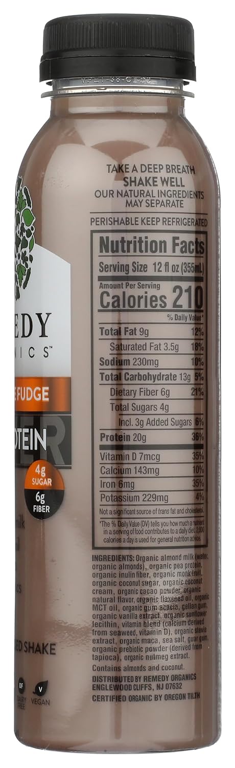 12 Oz Remedy Organics, Beverage Chocolate Keto Organic, Fl