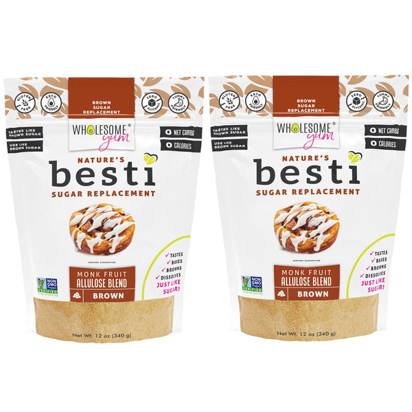 Wholesome Yum Besti Natural Brown Sugar Substitute - Keto Brown Monk Fruit