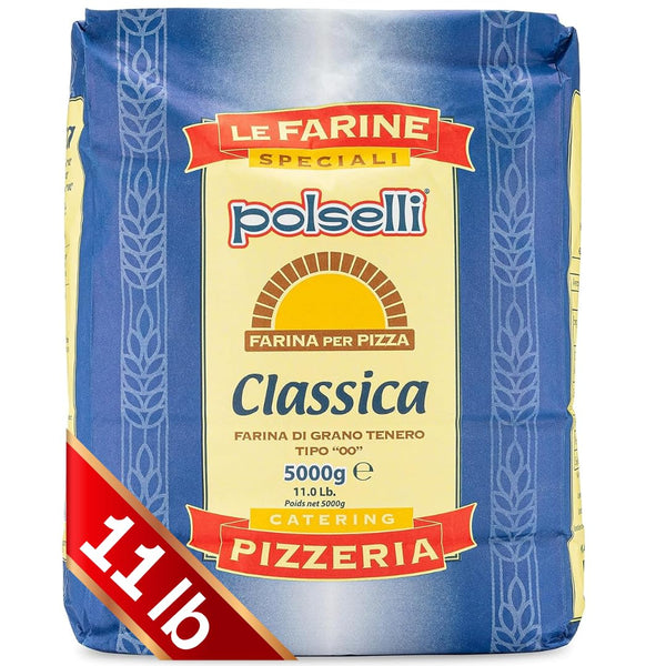 POLSELLI Classica, Tipo "00" Double Zero Flour Extra Fine, 11 lbs (5