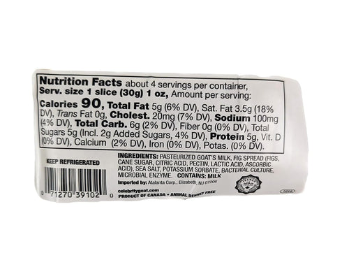 Generic 4 oz (Pack 4) Goat Milk Cheese with Fig