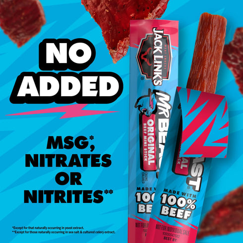 Pack 100% 9 Count Jack Link's x MrBeast Beef Jerky and Sticks Variety - Original, Peppered & Teriyaki - Ready to Eat