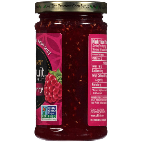 Polaner 10 All Fruit Spreadable Fruit, Red Raspberry, Ounce