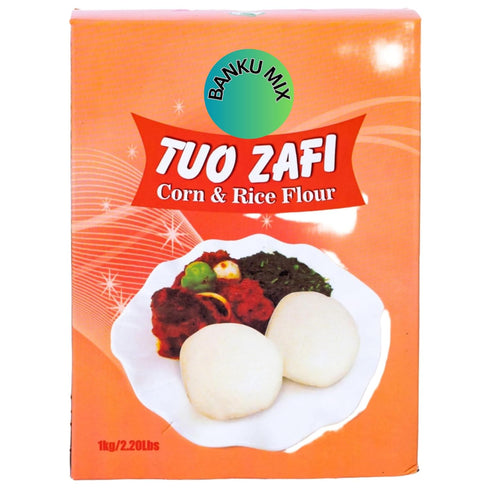 (2 Pack) African Delights Banku Mix and Koko Breakfast Combo Bundle Premium Banku Mix and Hausa Koko Millet Flour