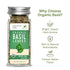 THE HOLLY TREE 0.7 oz Organic Basil Leaves - Dried Basil Seasoning with Fresh Flavor - USDA Organic, Kosher, Gluten