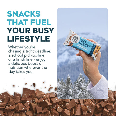 88 6 Count, Acres Granola Bars, Dark Chocolate Sea Salt, School Safe, Allergen Free Seed & Oat Snack Bar, Gluten & Nut