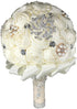 Jackcsale (D453 Wedding Bride Bridal Bouquet Brooch Bouquet Bridesmaid Valentine's Day Bouquet Confession Creamy)