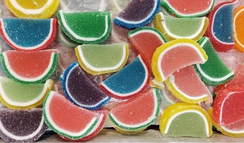 3LB) Bayside Candy Old Fashioned Gourmet Assorted Fruit Slices - Jelly slices Candy (Large Assorted Fruit Slice