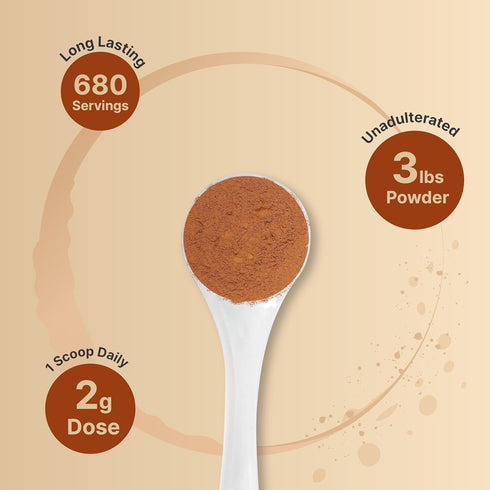 3lbs Organic Ceylon Cinnamon Powder, | True Sri Lanka Bark Source Freshly Ground Sticks Raw Cinnamon Spice Flavor