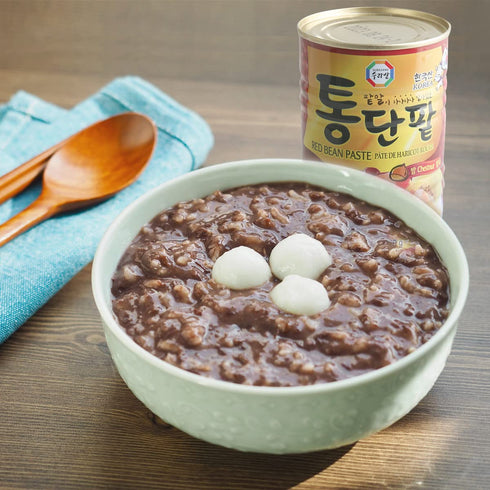 16.58 Surasang Premium Sweet Red Bean Paste - Authentic Korean Patbingsu & Asian Dessert Ingredient - Ready-to-Use