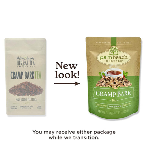 Palm Beach Medicinal Herbs - Cramp Bark Tea, Pure Herbal Tea Series, 30ct