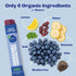 Pack 24 Sweet Nothings, Blueberry, USDA Organic Kids' Squeezable Super Fruit Smoothie Freezie Pops, Value