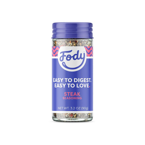 Fody Foods Vegan Steak Spice Blend, Flavorful Grilling Seasoning, Low Fodmap Certified, Gut & IBS Friendly, 3.2oz