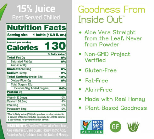 16.9 oz, 12 Alo Exposed Original Drink, ct