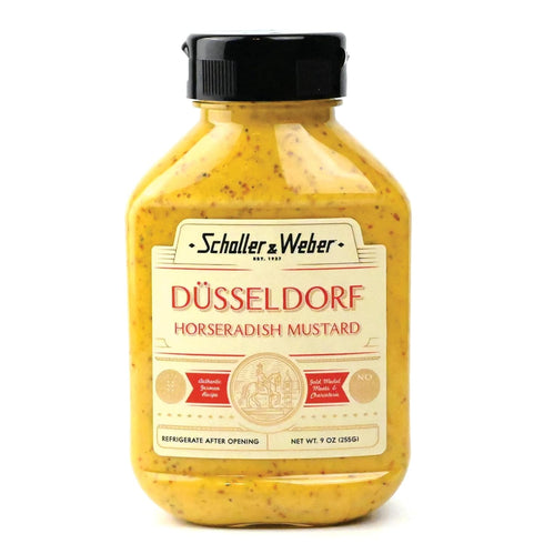 Schaller & Weber Dusseldorf Horseradish Mustard, 9 Oz Squeeze Bottle (1 Pack)