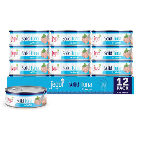 Jego Solid Tuna in Water | Wild Natural Catch Tuna | Keto