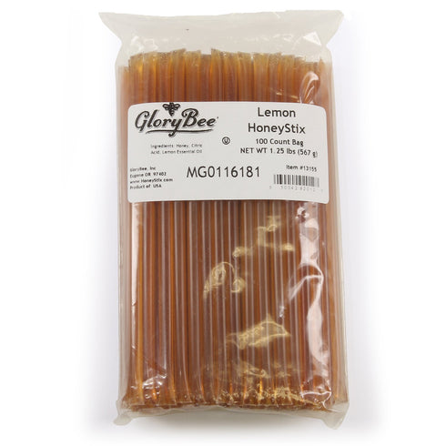 100% 100 Count Glorybee, Lemon Honeystix, US Grade A Honey