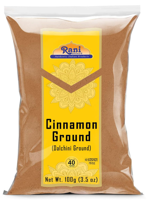Rani Cinnamon Powder (Ground) Spice, 3.5oz (100g) - All Natural, Salt-Free, Vegan, Gluten Friendly