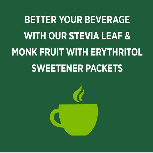Whole Earth Sweetener Co. NATURE SWEET Stevia & Monk Fruit Sweetener, 40-Count Sugar Substitute