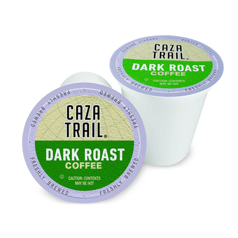 (Pack 100) (Packaging Caza Trail Coffee Pods, Dark Roast, Single Serve of May Vary)
