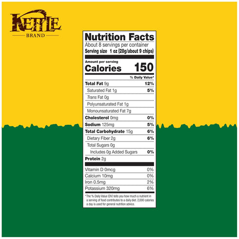 7.5 Oz Kettle Brand Potato Chips, Krinkle Cut, Dill Pickle Kettle Chips