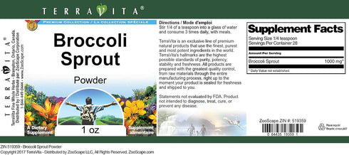 Terravita (1 oz, 519359) Broccoli Sprout Powder ZIN: