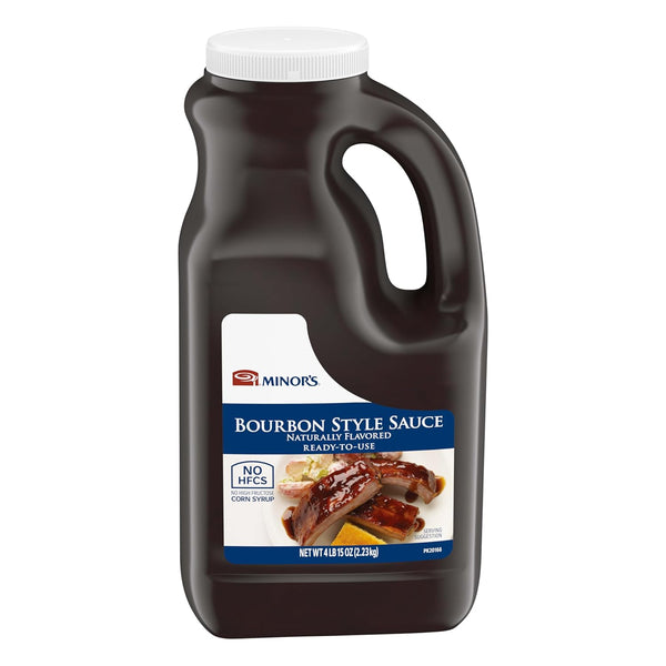 Minor's BBQ Sauce, Bourbon Style, 4 lb 15 oz Bulk Bottle (Packaging May Vary)